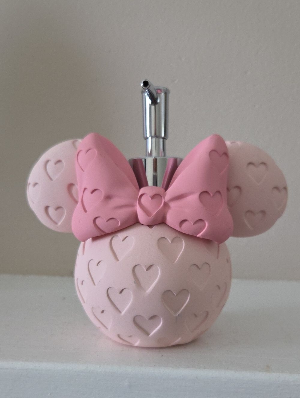 Minnie-Style Heart Bow Soap Dispenser